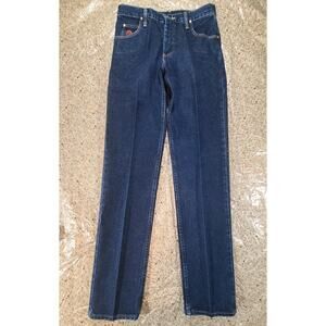 Wrangler 20X Women’s Slim Fit Denim Jeans Dark Wash Starched Size 9-10 34